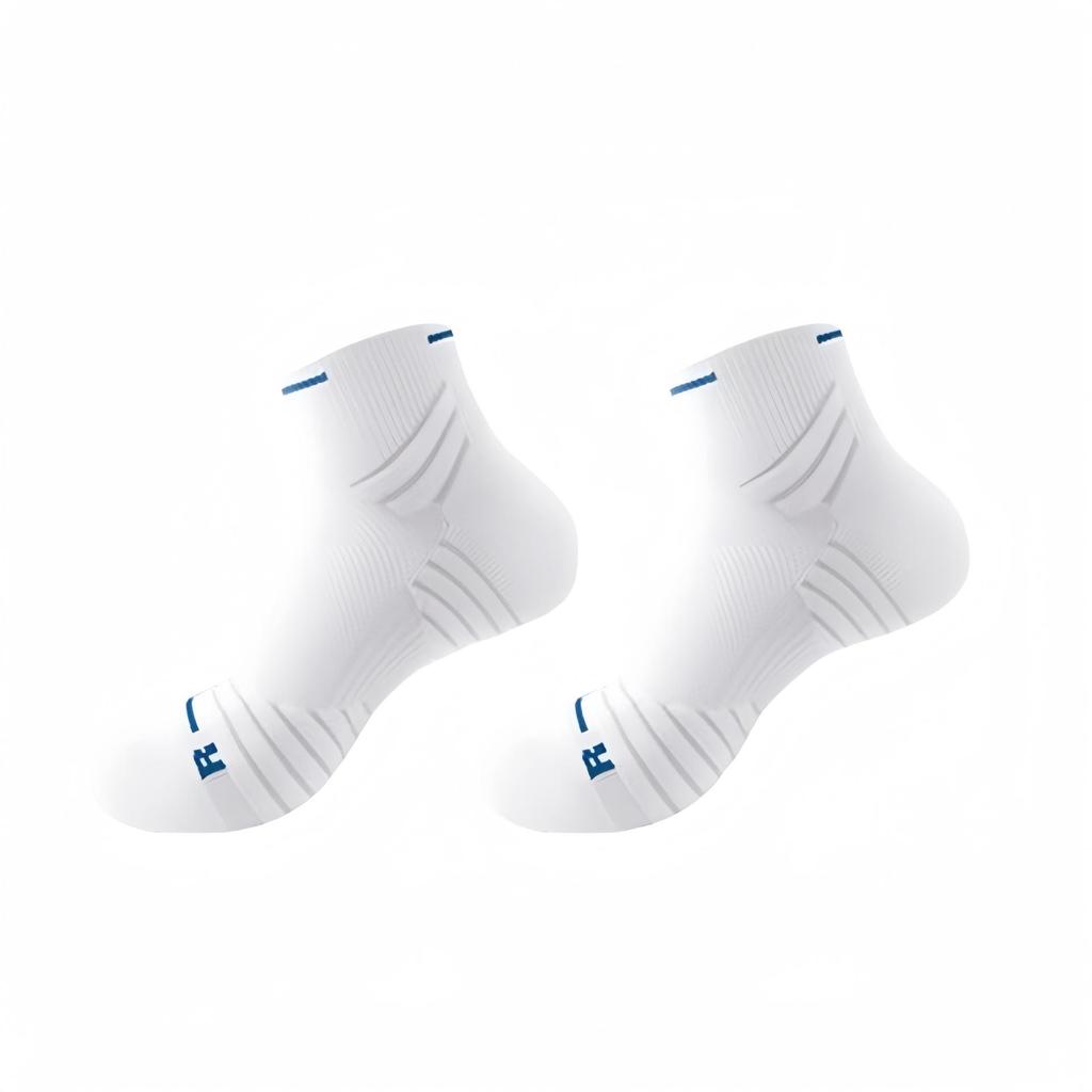 Men's Anti-Odor Marathon Running Socks - Spring/Summer Mid-Calf, Thickened Towel Bottom, Sports/Hiking, Long Distance/Basketball