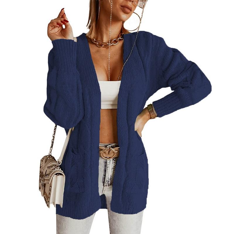 cable knit cardigan sweater with pockets