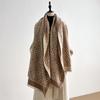 Women Winter Luxury  Imitation Cashmere Scarves Thick Warm Plaid Jacquard Soft Female Coldproof Bufanda Shawl Scarf