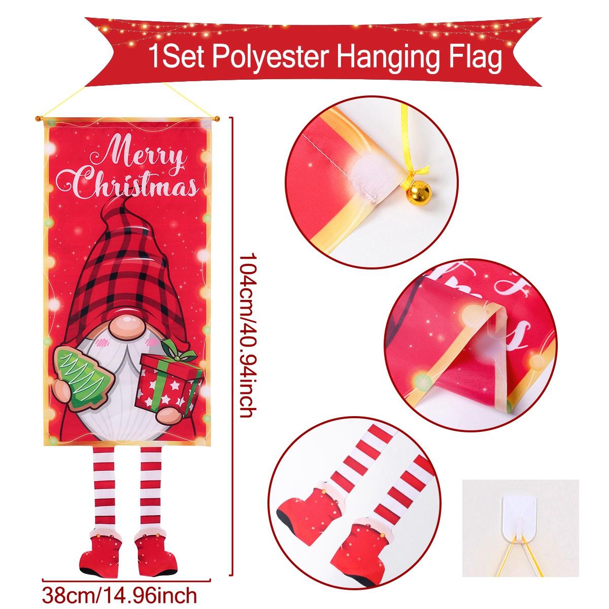 

Christmas Faceless Doll Hanging Flag Navidad Natal Noel Door Hanging Ornament Merry Christmas Decor For Home 2025 New Year 2025