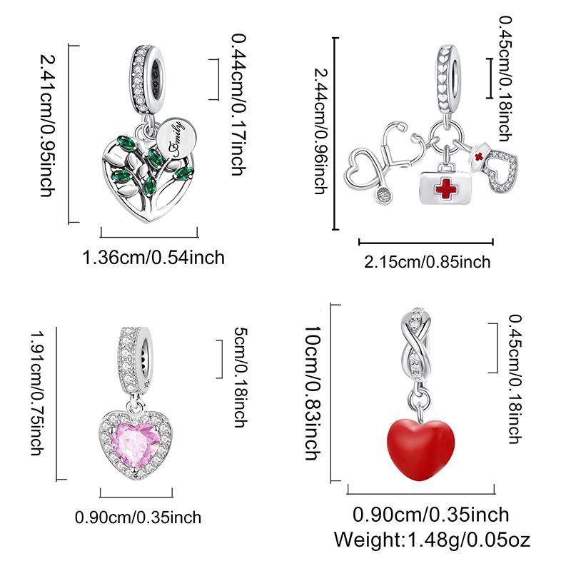 Kupfer Süßes Liebesherz Rosa Anhänger Perlen Charms Kompatibel Mit DIY Armbänder Halsketten Basteln Geschenk Hohe Qualität Modeschmuck