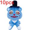 10PCS Anime Kpop Demons Hunters Plush Adorable Purple Tiger Black Cap Magpie Featuring 3 Eyes Monster Hunt Girls Group Doll Designed For Fans Gifts