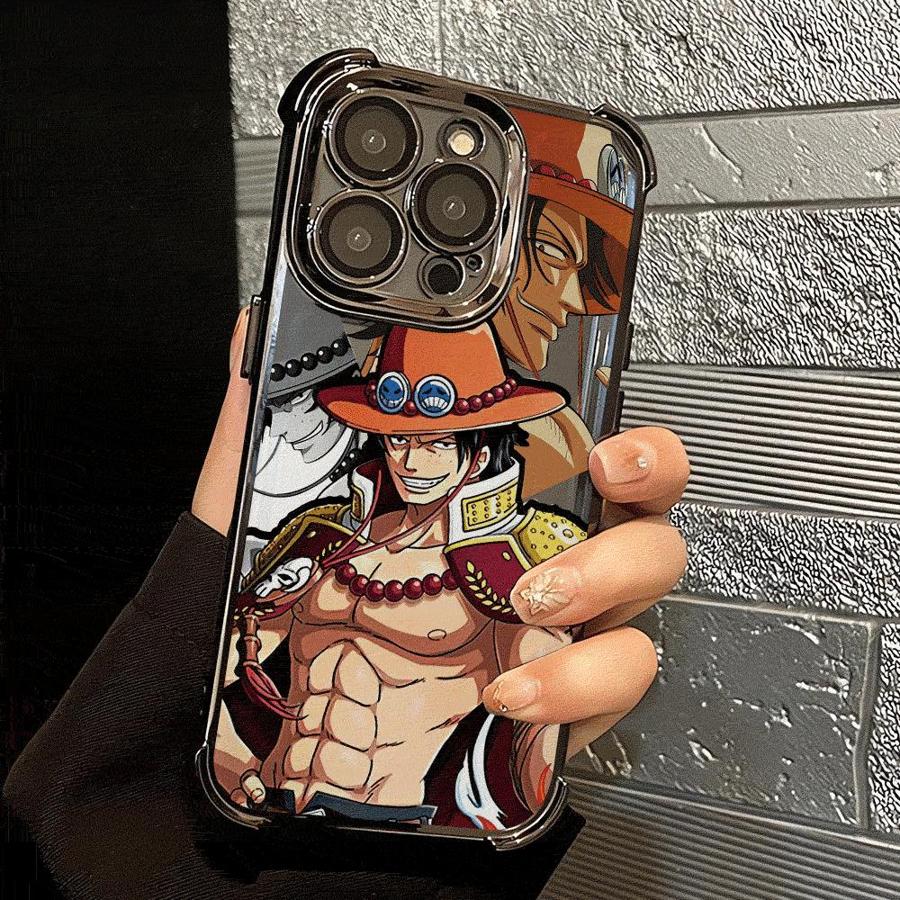 

Soft Phone Cover Case for iPhone 13 16 Pro Max 15 Plus 12 11 17 Air 14 One Piece Portgas·D· Ace iPhone 14 Pro Max