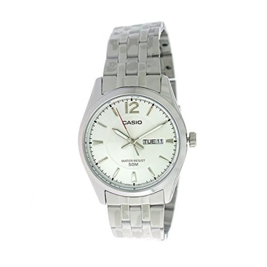 Imported Casio CASIO Quartz Watch White [Rare Model] Men's MTP-1335D-7A Silver/Silver