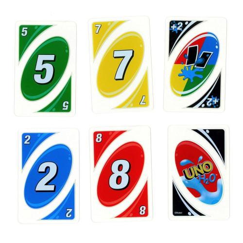Mattel Games UNO H2O Waterproof Card Game for Outdoor Use, 2-10 Players, Ages 7 and Up (HMM00)