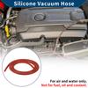 Hihaha Silikon-Vakuumschlauch Automobil-Vakuumleitung Hochtemperatur 3,3FT 3/16" 4mm ID 2mm Dicke 1 Stück Rot