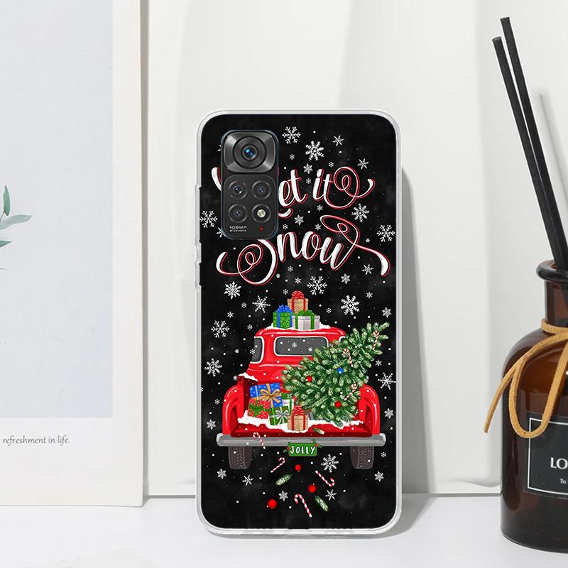 Merry Christmas Tree Snow Phone Case For Xiaomi Redmi Note 15 13 14S 14 Pro Plus 12S 11S 10S 12 11E 10 11T Art Fundas Back Cover