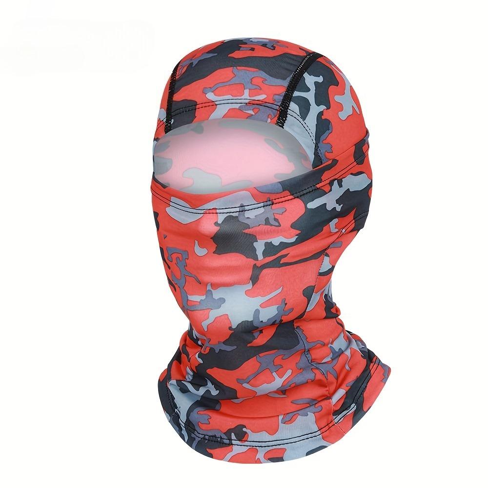 Four Season Camouflage Hat Full Face Mask, Breathable Sweat Absorbing Quick Dry Head Cover  Outdoor Cycling Riding Mask