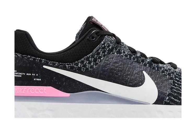 Nike React Infinity Run Black Football Grey Pink