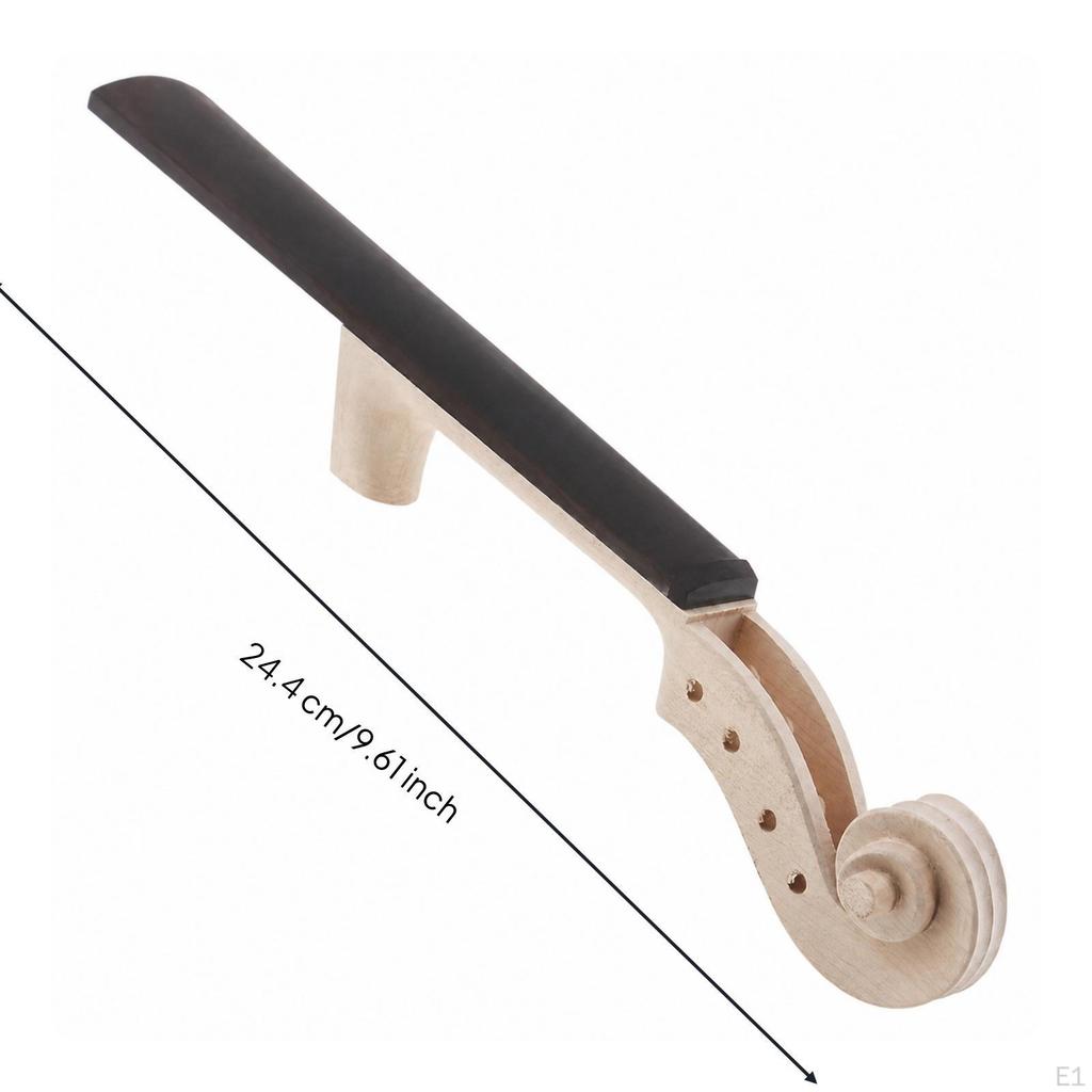 Violin Neck with Fingerboard Ebony Maple Body Unfinished for