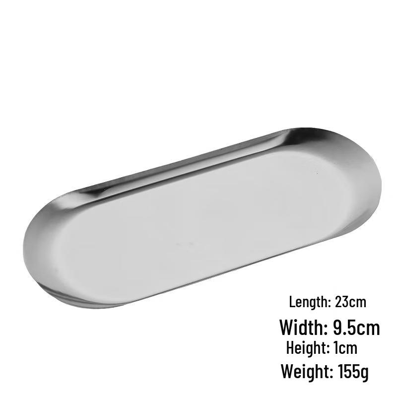 Etravel 250ml Hotel Glass Mouthwash Cup Set with Stainless Steel Tray