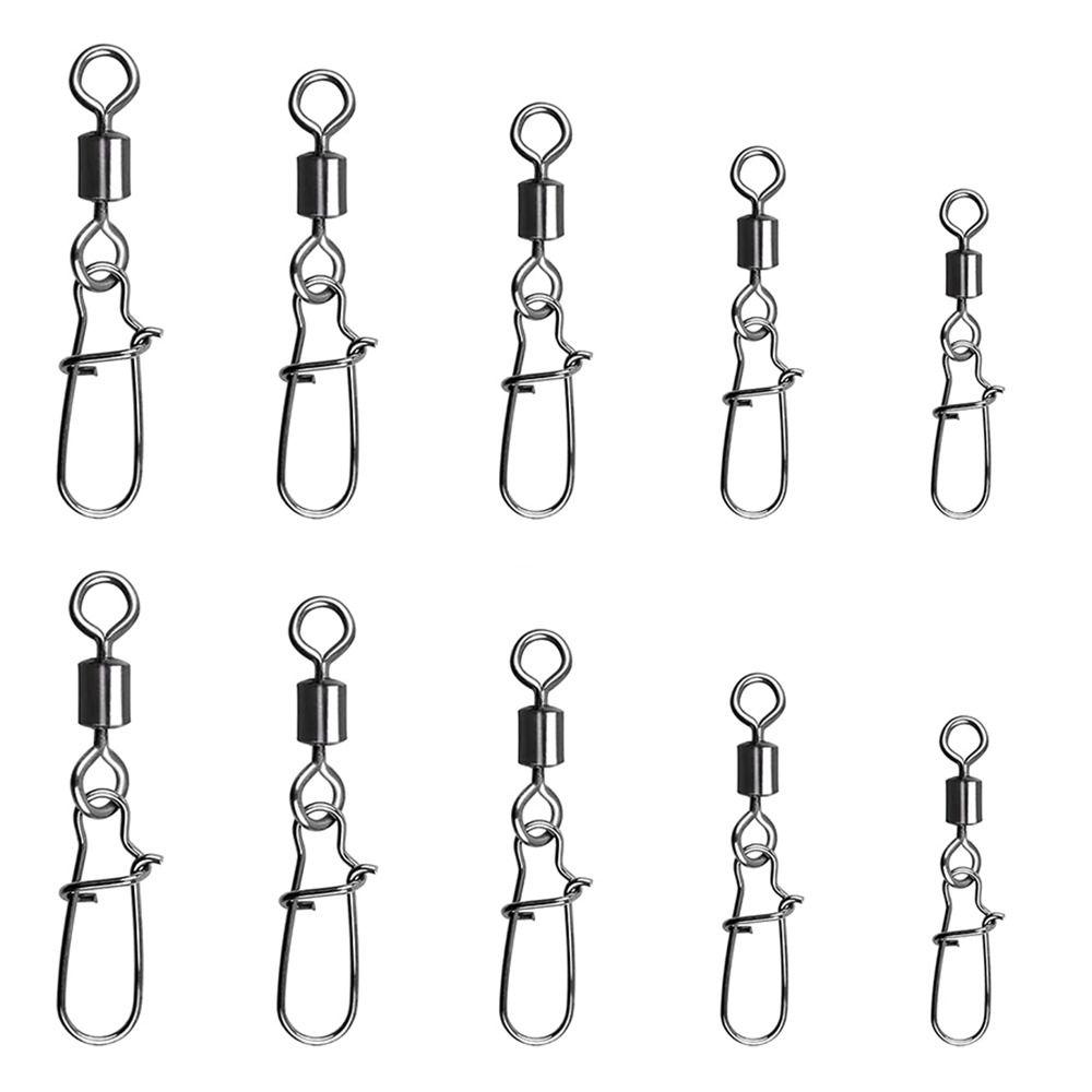Edelstahl Angelhaken Köder Wirbel 8 Wort Schleife Wirbel Tackle Neue Tackle-Tool