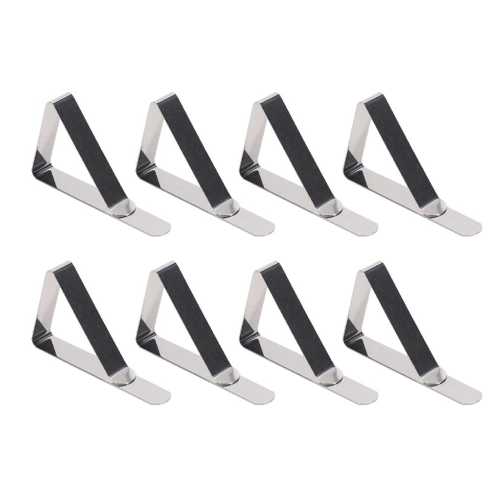 Stainless Steel Anti-Slip Tablecloth Clips Non-slip Tables Cover Securing Clamps  Wedding Camping Promenade Table Cover Clip