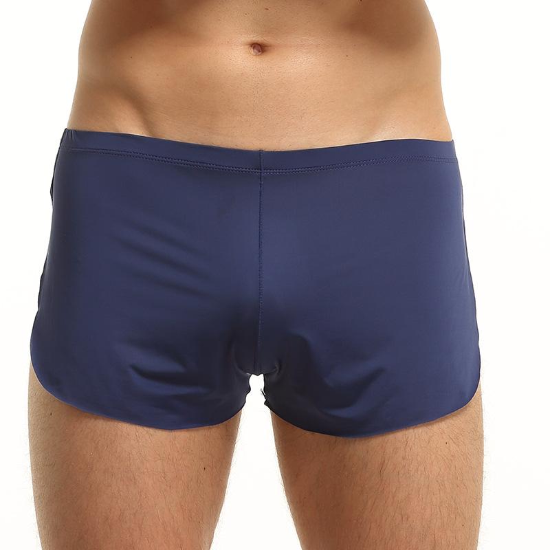 

Мужское шелковистое нижнее белье с принтом стрел N2N - 3 пары сексуальных шорт с закругленными краями Medium королевский синий