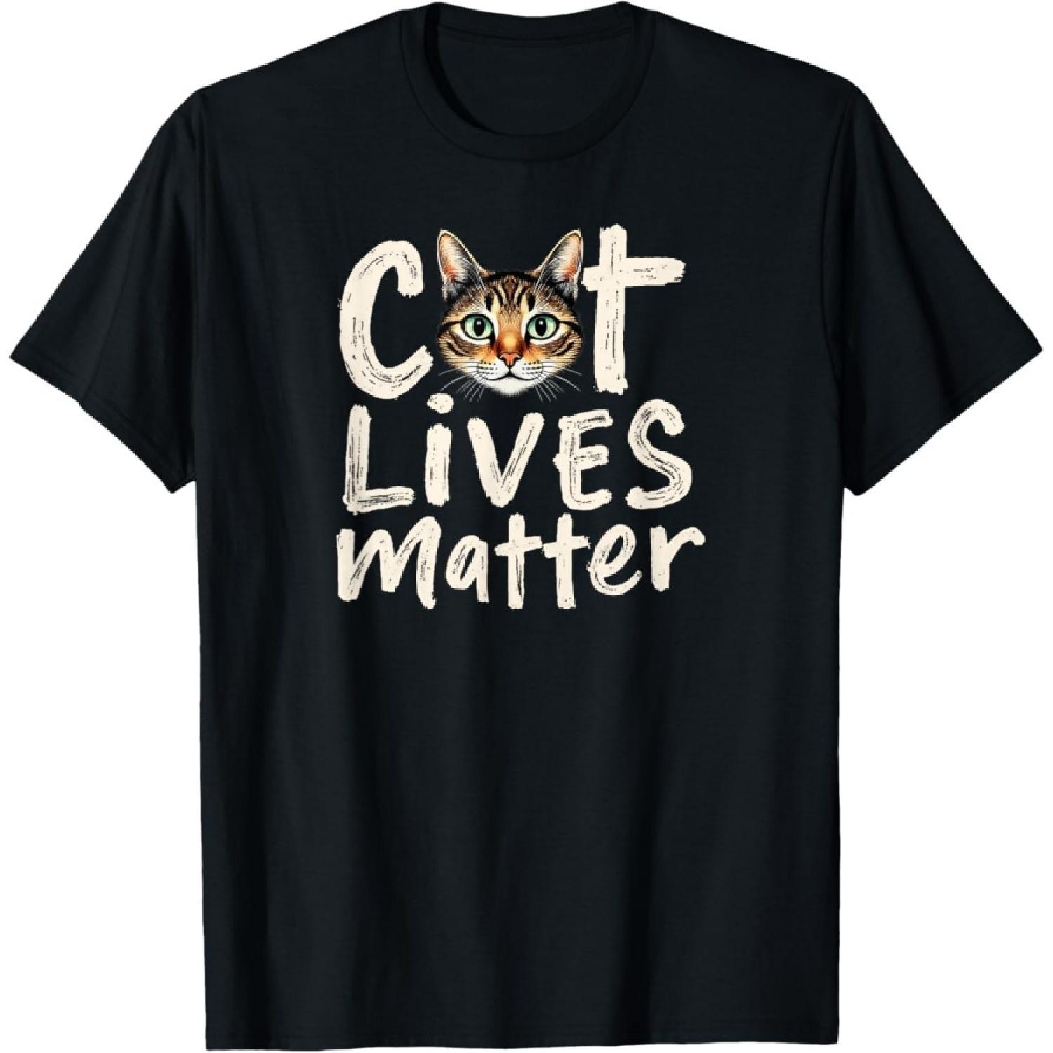 YYUUYUU Футболка  Жизни Кошек Важны  S
