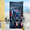Peterbilt Heavy Trucks Customizable Name Beach Towel High Absorbency & Quick-Dry Perfect for Traveling Yoga Camping and Swimming