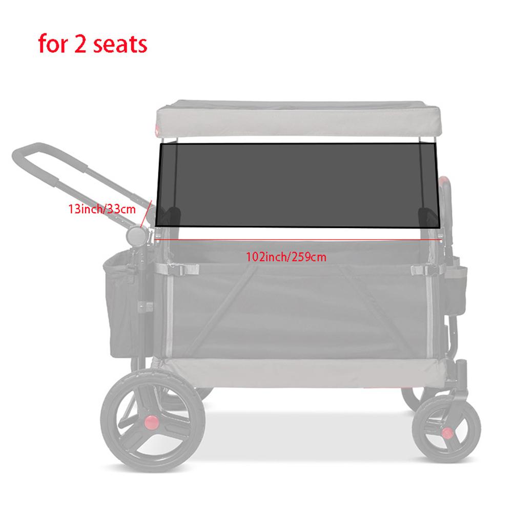 

Stroller Wagon Sunshade Net Designed for Wonderfold W4 W2 Mesh Construction for Airflow and UV Blockage during Adventures