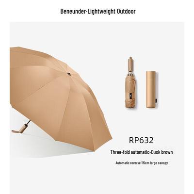 beneunder RP63224 Automatic 10-Rib Windproof Reverse Folding Umbrella