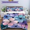3Pcs Floral Pattern Printed Bedding Set, Breathable And Soft, Machine Washable, Christmas Gift, Suitable for Bedroom Decoration, 15167
