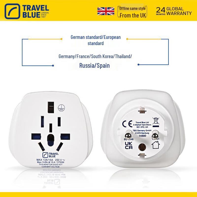 Lanlv European/German Standard Travel Adapter