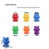 Montessori Rainbow Bear Toy - Early Education Counting, Size & Color Recognition Aid