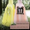 Children's Raincoat for Boys and Girls, Full-Body Waterproof with Backpack Space, Special Poncho for Middle School Students to Go to School