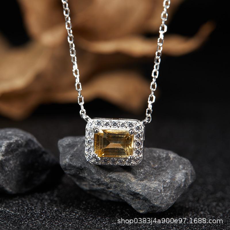 S925 Sterling Silver Natural Colored Treasure, Sugar Cube Stud Earrings, Ear Jewelry Gifts, Light Luxury, Elegant Niche Temperament, High-End Earrings