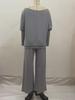 2024 Spring Collection: European & American Women's Casual One Shoulder Knitted Suit