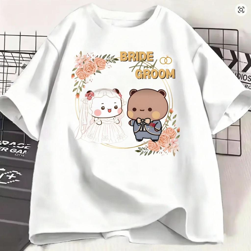 Dudu Bubu T Shirt For Unisex Cotton Vintage Tshirts Crew Neck Love Tee Shirt Short Sleeve Clothing Classic