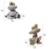 Cartoon Frog Statue Cute Garden Ornament Garden Decoration Animal Sculpture  Children
