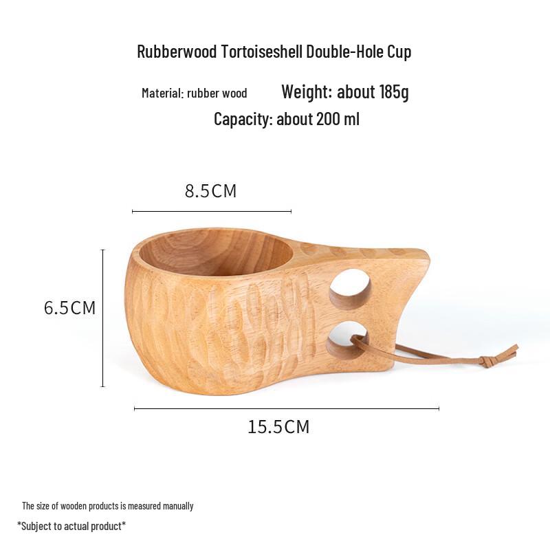 

ZISIZ Wooden Multi-purpose Handled Cup