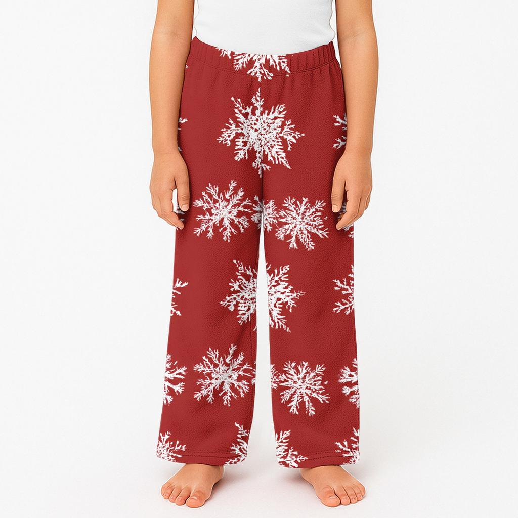 Children's Winter Pants Full Length Long Trousers Printed Pants