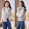 Cotton Vest Women's Autumn and Winter Girlfriends' Hooded Short Loose Casual Thickened Warm Outer Wear Vest
