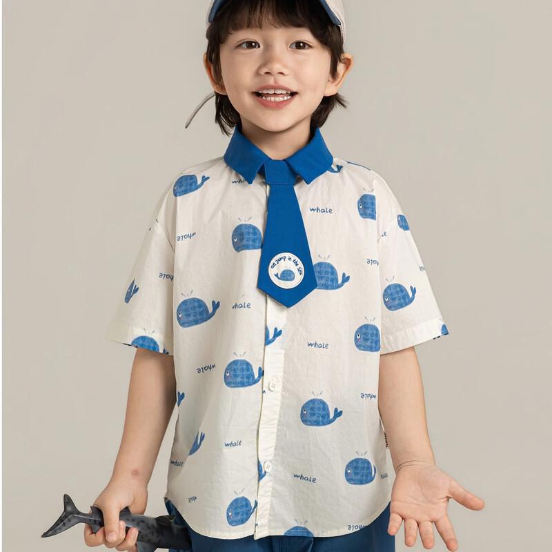 YOYO Boys' Cute Pet Print Short Sleeve Shirt
