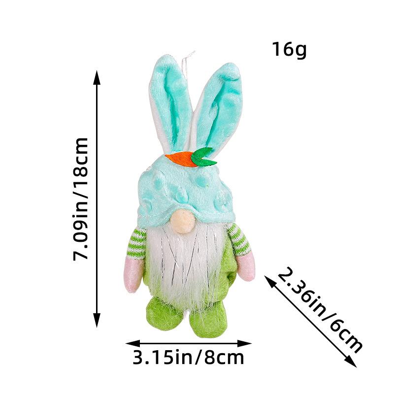 Velikonoční Králíček Gnóm Barevný Králíček Plyšový Závěsný Sváteční Party Potřeby Plyšový Králík Goblin Dekorace Pro Obývací Pokoj Poličku Dům