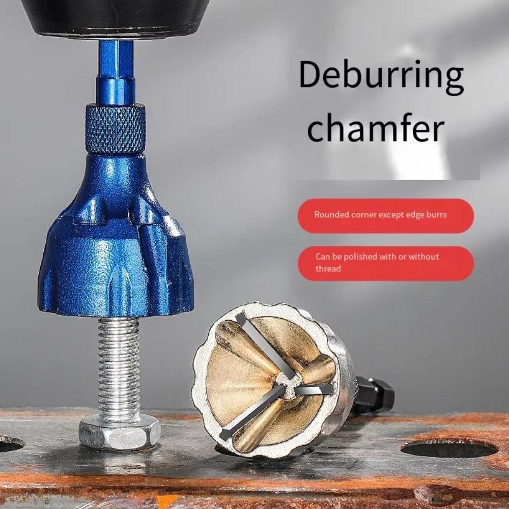 Three Chip Flutes Deburring Tool Metal Screw Repairer Portable Deburring External Chamfer Tool