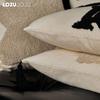 1PC LOZUJOJU Halloween Cartoon Pattern Pillowcase with Polyester Cotton Embroidered Cushion Cover for Sofa Living Room Bedroom Home Decor