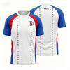 2026 Haiti Football Uniform 3D Printed Short Sleeved T-shirt Sports Shirt women's Football Training Uniform women's Top Streetwear