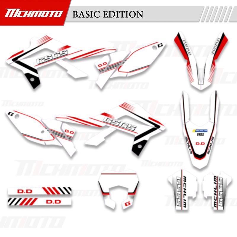 MCHMFG Graphics Decals Sticker Kit Motorcycle Background For GASGAS MC EX EC 125 250 300 350 450 2012 2013 2014 2015 2016 2017