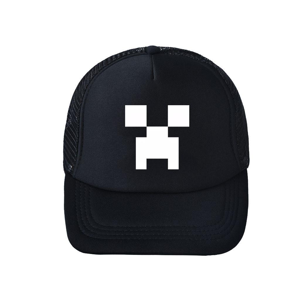 Minecraft Pattern Print Baseball Cap Outdoor Sun Protection Breathable Gift Hat