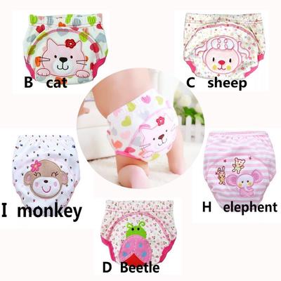Baby Training Pants Study Diaper Underwear/Infant Learning Panties/Newborn Cartoon Diapers