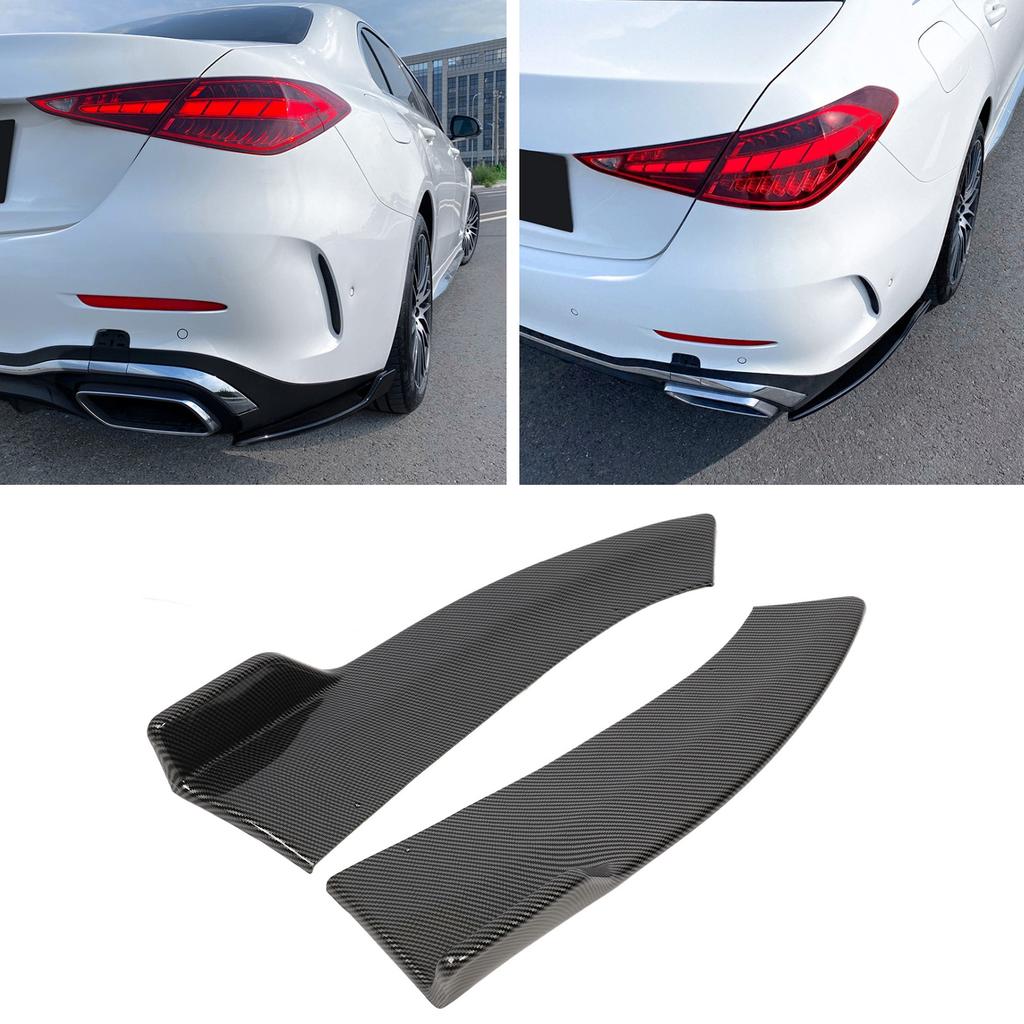 1 Pair Car Rear Bumper Diffuser Splitter Replacement for   C‑Class W206   Line 2022 And Later
