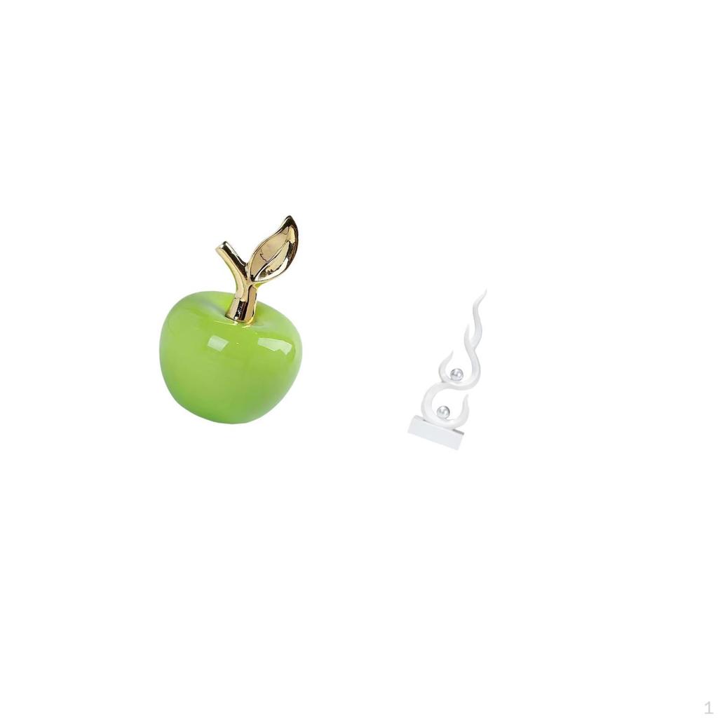 Ceramic Fruit Sculpture Ornament And Resin Flame Figurine Abstract Artwork for Home Cafe Study Room