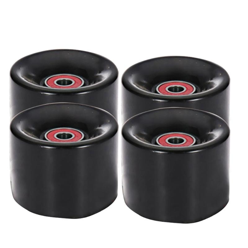4 Pack Longboards Skateboard Wheels Cruising Wheel Set with Bearings and Spacers, Longboards Wheels PU Wheel Replacement