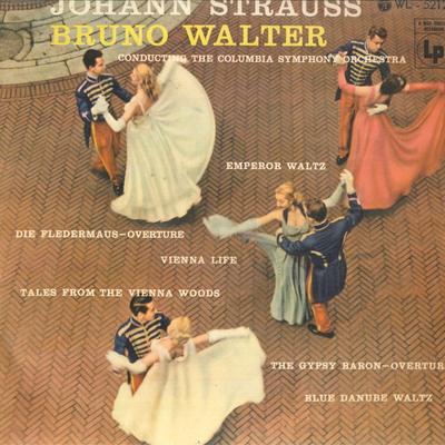 LP Record BRUNO WALTER COLUMBIA SYMPHONY ORC  Johann STRAUSS WL5212 COLUMBIA  Japan Classical Used