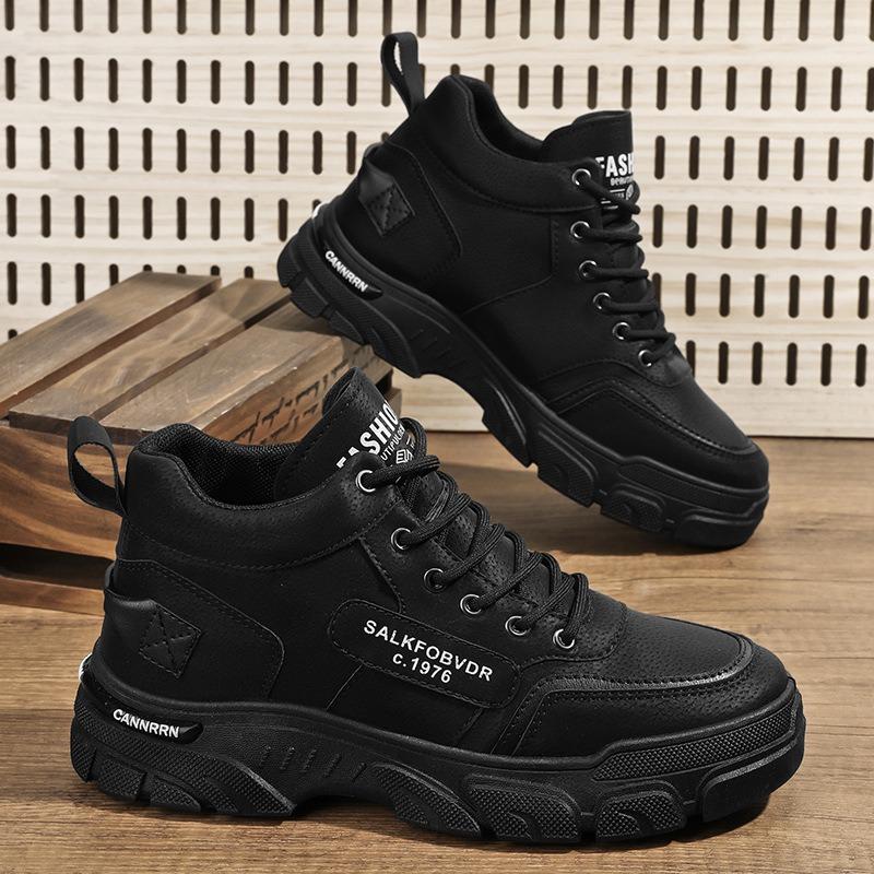 Martin boots men's shoes autumn new breathable high-top tooling shoes men's versatile thick-soled casual men