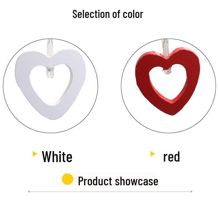 Valentine's Day Romantic LED Heart Fairy Lights for Bedroom & Proposal Decoration