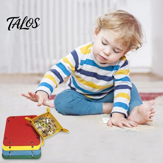 Storage Holder Jigsaw Puzzle Roll Mat Large Capacity Foldable Design Wear Resistant Saver with Fixing Strap Set Felt