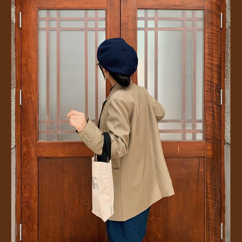 Canvas Insulated Cup Cover Traveling Handheld Bag Reusable Milk Tea Tote Bag