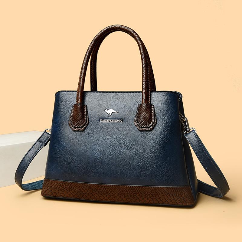 Handbag, Commuter Crossbody Bag Large-capacity Single-shoulder Bag Patchwork Women's Bag